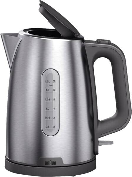 Braun WK 1500 GY elkedel 1,7 L 2200 W Grå, Rustfrit stål