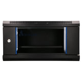 Extralink LITE 4U 530X400 WALL-MOUNTED RACKMOUNT CABINET BLACK Fritstående/væg-/gulvmonteret stativ Sort