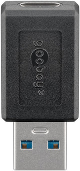 Goobay 45400 kabel kønsskifter USB C USB A Sort
