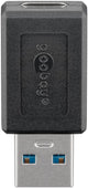 Goobay 45400 kabel kønsskifter USB C USB A Sort