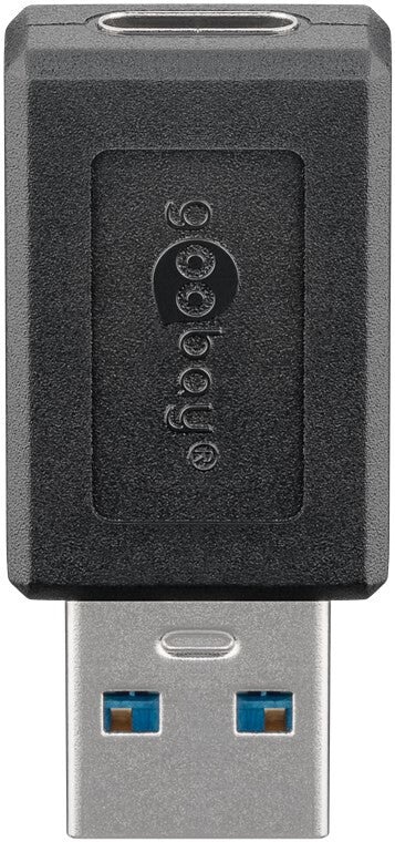 Goobay 45400 kabel kønsskifter USB C USB A Sort