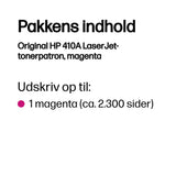 HP Original 410A LaserJet-tonerpatron, magenta