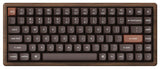 Keychron tastatur Spil USB + RF Wireless + Bluetooth QWERTY Engelsk Sort, Valnød