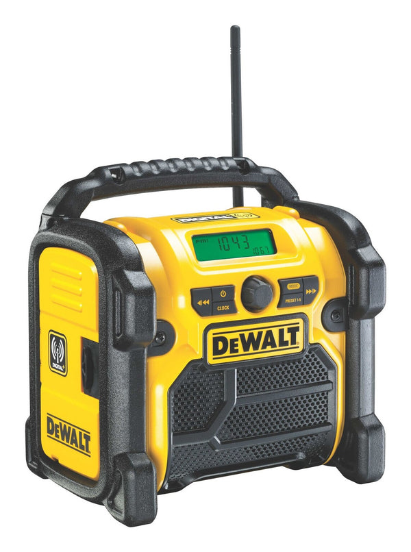 DeWALT DCR020-QW radio Bærbar Digital Sort, Gul