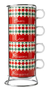 Bialetti Tricolore kop Flerfarvet Kaffe 1 stk
