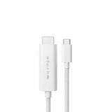 HYPER HD6007WHGL HDMI-kabel 2,5 m USB-C HDMI Type A (Standard) Hvid