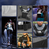 Wozinsky 5907769364402 lys & refleks til sportsikkerhed Vest Sort Polyester One size Løb, Cykling