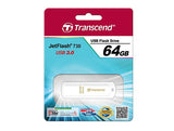 Transcend JetFlash 730 64GB USB 3.0 USB-nøgle USB Type-A 3.2 Gen 1 (3.1 Gen 1) Hvid