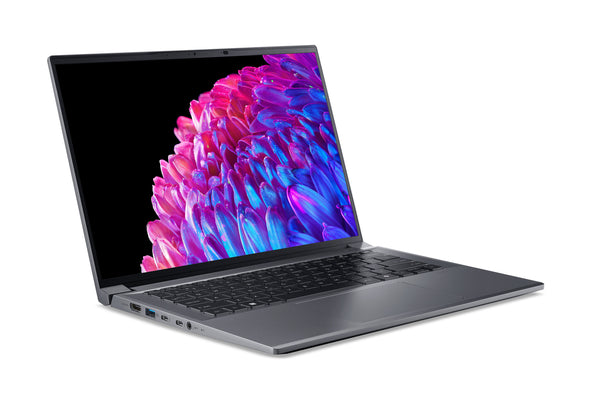 Acer Swift SFX14-72G-57B5 Intel Core Ultra 5 125H Laptop 36,8 cm (14.5") 2.8K 32 GB LPDDR5-SDRAM 1 TB SSD NVIDIA GeForce RTX 4050 Wi-Fi 6 (802.11ax) Windows 11 Pro Grå