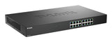 D-Link DMS-1016 Ikke administreret L2+ 2.5G Ethernet (100/1000/2500) Sort