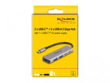 DeLOCK 64239 interface hub USB 3.2 Gen 1 (3.1 Gen 1) Type-C 5000 Mbit/s Grå