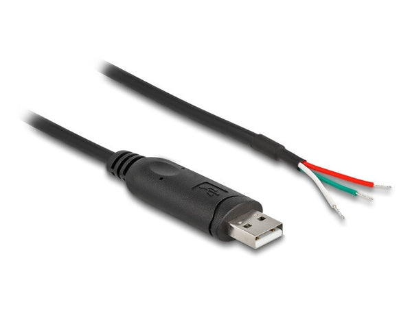 DeLOCK 63508 serielkabel Sort 1 m USB Type-A