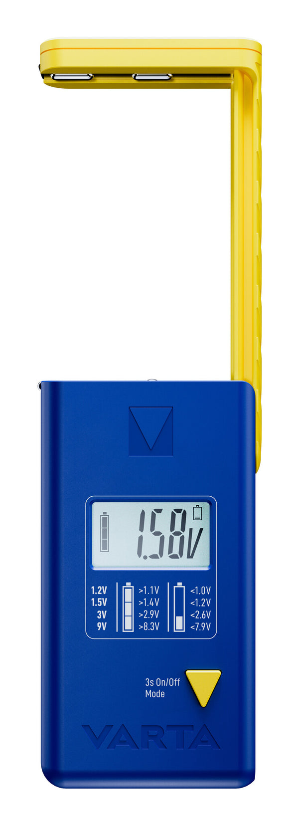 Varta LCD Battery Tester batteritester Blå, Gul