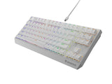 GENESIS Thor 230 TKL White Outemu Brown tastatur Spil USB + RF Wireless + Bluetooth QWERTY Hvid