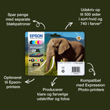 Epson Elephant 24XL elefant Claria Photo HD enkeltpakke sort blæk