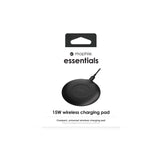 mophie essentials wireless charging pad 15W Smartphone Sort USB Trådløs opladning Indendørs