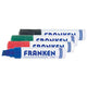 Franken JumboMarker speedmarker 4 stk Mejselspids Sort, Blå, Grøn, Rød