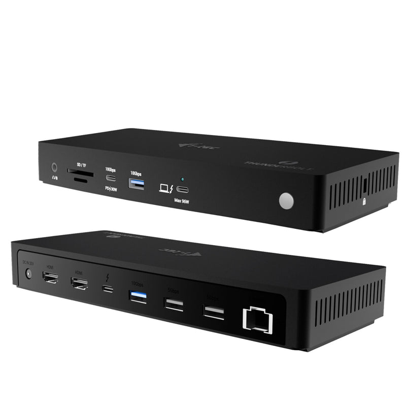 i-tec TB4TRIPLEDOCKPD dockingstation Ledningsført Thunderbolt 4 Sort