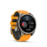 Garmin fenix 8 3,56 cm (1.4") AMOLED 47 mm Digital 454 x 454 pixel Berøringsskærm Grafit Wi-Fi GPS (satellit)