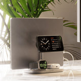 ZENS ZEDC29W/00 oplader til mobil enhed Hovedtelefoner, Smartphone, SmartWatch Sølv, Hvid Vekselstrøm, USB Trådløs opladning Hurtig opladning Indendørs