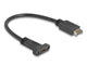 DeLOCK 85454 USB-kabel USB 3.2 Gen 2 (3.1 Gen 2) 0,25 m USB E USB C 10 Gbit/sek. Sort