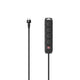 Hama 00223064 stikdåse 4 m 4 AC stikkontakt(er) Udendørs Sort