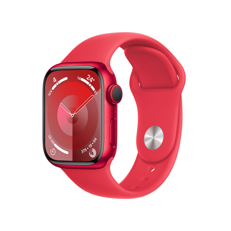 Apple Watch Series 9 41 mm Digital 352 x 430 pixel Berøringsskærm 4G Rød Wi-Fi GPS (satellit)