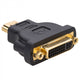 Akyga AK-AD-02 kabel kønsskifter HDMI DVI 24+5 Sort