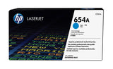 HP Original 654A LaserJet-tonerpatron, cyan