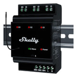 Shelly Wave PRO 3 strømrelæ Sort