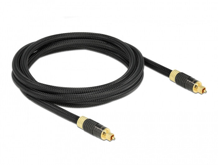 DeLOCK 86593 InfiniBand og fiberoptisk kabel 2 m Toslink Anthracit