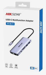 Hiksemi HS-HUB-DS11 interface hub USB Type-C Grå