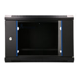 Extralink LITE 6U 530X400 WALL-MOUNTED RACKMOUNT CABINET BLACK Fritstående/væg-/gulvmonteret stativ Sort