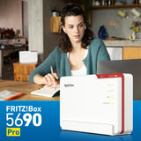 Box 5690 Pro trådløs router Gigabit Ethernet Tri-band (2,4 GHz / 5 GHz / 5 GHz) Hvid