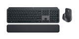 Logitech Master MX Keys S Combo tastatur Mus inkluderet Kontor Bluetooth AZERTY Fransk Grafit