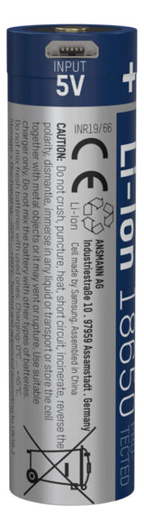 Ansmann 1307-0003 husholdningsbatteri Genopladeligt batteri 18650 Lithium-Ion (Li-Ion)