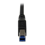 StarTech.com USB 3.0A - USB 3.0B, 1m USB-kabel USB 3.2 Gen 1 (3.1 Gen 1) USB A Micro-USB B 5 Gbit/sek. Sort