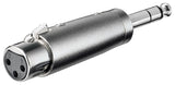 Goobay 27514 kabel kønsskifter XLR 6.35 mm Rustfrit stål