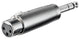 Goobay 27514 kabel kønsskifter XLR 6.35 mm Rustfrit stål