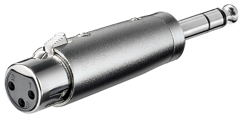 Goobay 27514 kabel kønsskifter XLR 6.35 mm Rustfrit stål