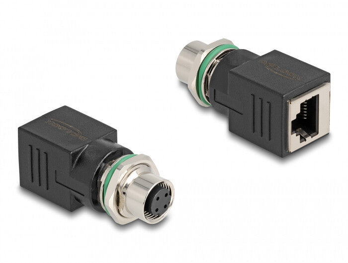 DeLOCK 60060 kabel kønsskifter M12 RJ-45 Sort