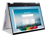Acer Swift 14 AI SFSP14-I51T-93NW Copilot+ PC Intel Core Ultra 9 386H Hybrid (2-i-1) 35,6 cm (14") Berøringsskærm WUXGA 16 GB DDR5-SDRAM 512 GB SSD Wi-Fi 7 (802.11be) Windows 11 Home Sølv QWERTZ Tysk