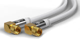 Goobay 70490 koaxial kabel 10 m F Hvid