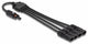 DeLOCK 88227 kabelsplitter eller -samler Kabelfordeler Sort
