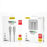 DUDAO L5CMAX USB-kabel 1 m USB C 100 W Grå