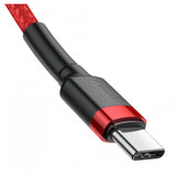 Baseus CATKLF-G09 USB-kabel 1 m USB C Sort, Rød