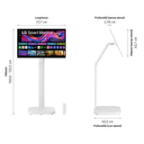 LG 32U889SA-W computerskærm 80 cm (31.5") 3840 x 2160 pixel 4K Ultra HD LCD Berøringsskærm Kiosk Hvid