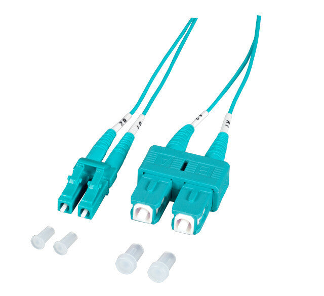 EFB Elektronik O0314.5-1.2 InfiniBand og fiberoptisk kabel 5 m 2x SC 2x LC Turkisfarve