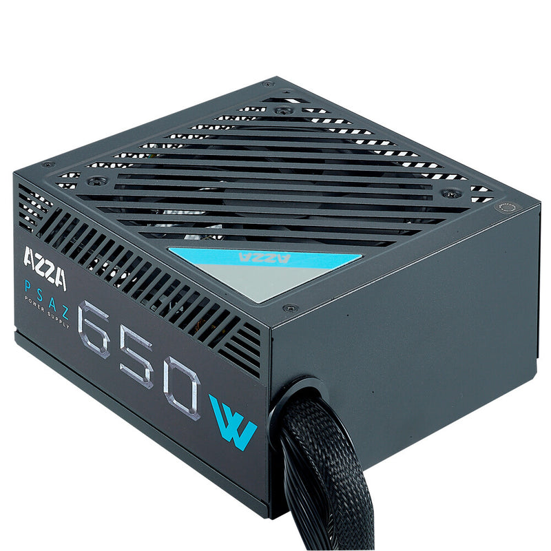 Azza PSAZ-650W enhed til strømforsyning 20+4 pin ATX ATX Sort