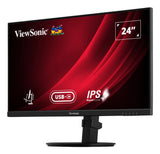 Viewsonic VG Series VG2409-MHDU-2 computerskærm 60,5 cm (23.8") 1920 x 1080 pixel Fuld HD LED Sort